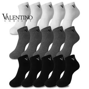 VC 면100 반파일 단목 스포츠양말 5켤레 두꺼운 남성 여성 순면 무지 운동 양말