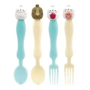 [텐바이텐]몰랑이 단단한디저트 스푼포크 4P세트6441 유아 수저세트