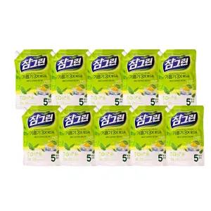 참그린 레몬 녹차 뽀드득 주방세제 보충형 리필 1.2L x10개