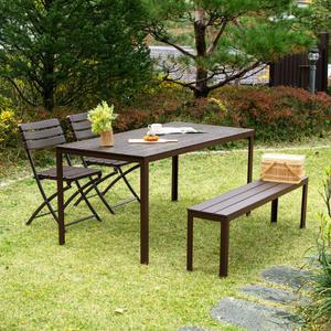 아르미 1500 테이블 1400 벤치 아르망 2개 4인 세트