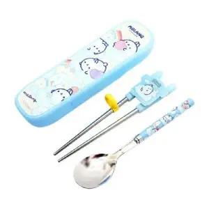 [텐바이텐]몰랑이 어린이 스텐 젓가락 스푼 글라이더 케이스 세트