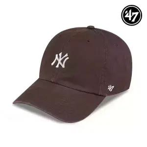 47브랜드 뉴욕 양키스 NY 스몰 로고 MLB 엠엘비 볼캡 야구 모자 브라운 B-BSRNR17GWS-BW