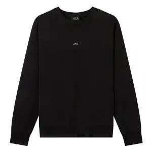 아페쎄 스티브 로고 맨투맨 블랙 /크루넥/ COEIP-H27621-LZZ