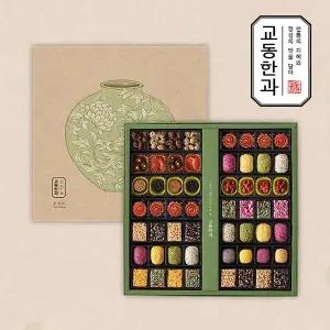 [롯데백화점]모두에프앤비 교동한과 꽃새댁 세트(2단,전통식품명인)