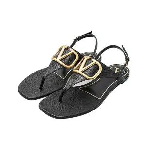 [로로모다]  가죽 브이로고 샌들   2S0EA7-RZR-0NO