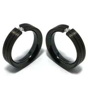 T-133 CO 블랙 티타늄 커플링 반지 이니셜무료 무료배송 맞춤제작 평생AS