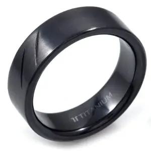 T-211 블랙 티타늄 반지 이니셜무료 무료배송 맞춤제작 평생AS