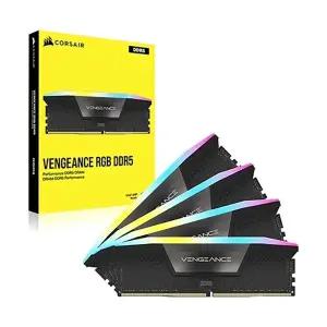 [에스투씨엔아이]커세어 CORSAIR DDR5-5600 CL40 VENGEANCE RGB BLACK 패키지 (128GB(32Gx4))