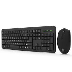 :큐센 QSENN MK210 무선 키보드 마우스 세트 (블랙, 키스킨 포함)