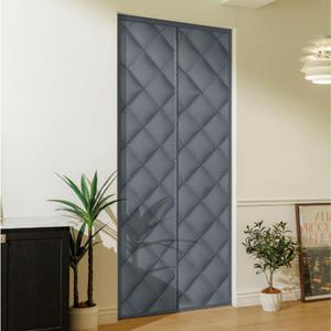 솜 충전 패딩 방풍 단열 방문 커튼 현관 방문 보온 외풍 차단