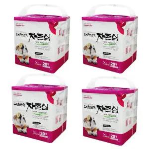 자존심 강아지 애견 배변패드 초대형 20매 X 4개(60cmx76cm)