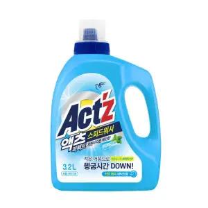[유통기한 임박] 액츠 퍼펙트 스피드워시 액체세제 드럼 용기, 3L, 1개