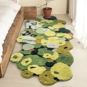 모스 포레스트 가든 잔디 터프팅 러그 침실 발매트 80x160cm