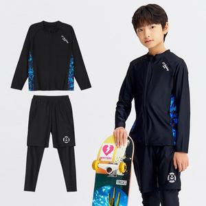 [에스티홀리데이] 주니어 아동 래쉬가드 집업 상하세트 ST407 수영복