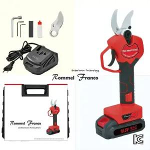 롬멜프랑코 21V 충전식 더 모아크레이지 리튬이온 무선 전동 전지가위