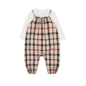 [닥스베이비](센텀시티점)[24FW] 체크 오버롤 상하세트 EUF21VP15M_BG