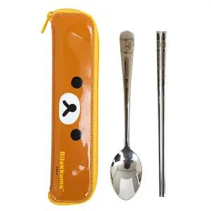 [보리보리/오키즈]리락쿠마 수저케이스세트-멀티슬림스텐 얼굴 RK196  (R0331)