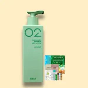아모스 퓨어스마트 샴푸 딥액션 500g + 랜덤1종