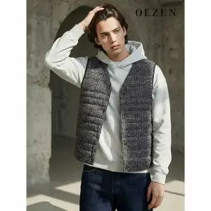 [하프클럽/올젠]경량 브이넥 패딩 조끼 (ZPC4VP1801)