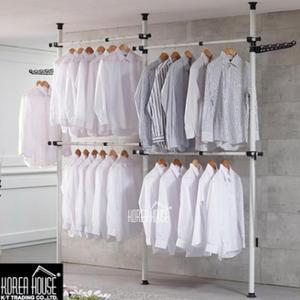 튼튼한 시스템행거 파이프행거 드레스룸 조립식행거 4단