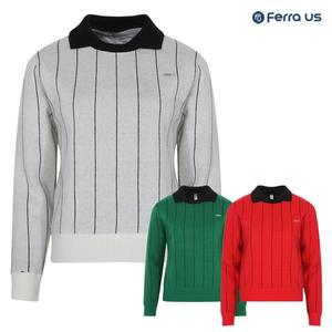 [페라어스] 여성 골프 카라 방풍 니트티셔츠 ATW44R5155