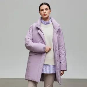 [엘루아] 여성 캐시미어 블렌디드 패딩 코트_라벤더