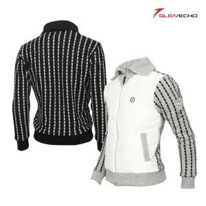 [그렌에코]ges24304 남성 해치카라 팔스티치 자수 니트 점퍼/4온스/안감