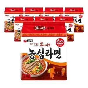 농심 농심라면 124g, 4입, 8개