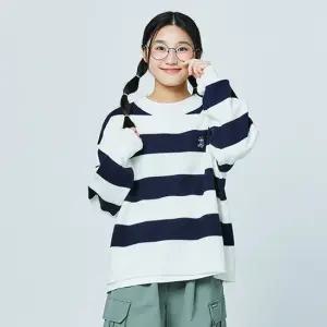 [소이] 여자 봄이월 루즈핏스트라이프니트티(25S5051)