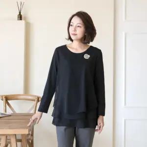 엄마옷 마담4060 3단쉬폰티셔츠 엄마티셔츠 -ZTE2502009-