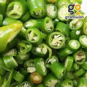 냉동 청양고추 슬라이스 1kg 대용량 업소용 식자재 매운고추