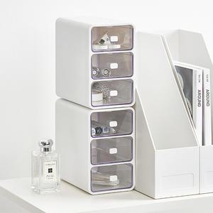 시스맥스 미니미 소품함 3단 책상 위 미니 투명 서랍장