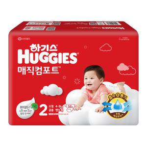 2024 하기스 매직컴포트 밴드 2단계 소형 공용 58매 2팩