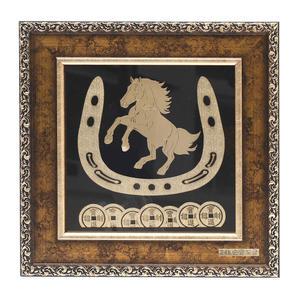 24k순금도금 황금 말발굽 엽전 액자 재물 행운 풍수인테리어