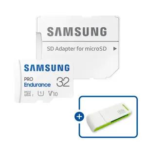 삼성전자 마이크로SD카드 PRO Endurance MB-MJ32KAAPC 이엘 연두 카드 리더기 USB2.0 2in1