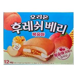[하프클럽/]오리온 자재 후레쉬베리 복숭아 12개입
