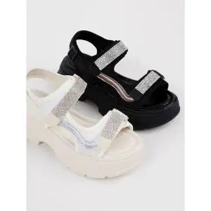 [하프클럽/]핫픽스 통굽 여성샌들 5cm