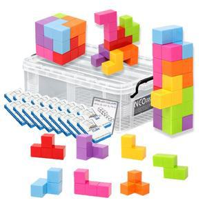 마그네틱 매직 자석 소마 큐브 테트리스 기관용 84p (보관함포함)