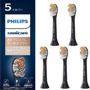 필립스 Philips 소닉케어 올인원 프리미엄 교체용 칫솔모 5개 블랙