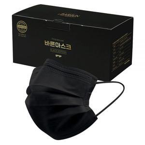 고르고 바른 일회용 마스크 중형 블랙