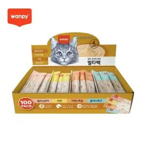 완피 크리미 퓨레 4종혼합 100P 짜먹는 고양이 간식