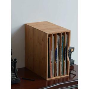 1 보관함 대나무 정리함 버전 LP 레코드 레코드판 수납장 엔틱 PP0170 수납함