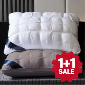 (1*1 무료배달) 1000g 호텔베개 2중압축 푹신한 꿀잠 부드러운 편한베 개 퀼팅베개