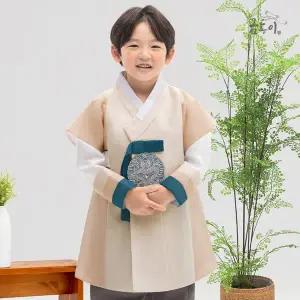 [금동이]AM230남베이지용보 아동한복 남아한복