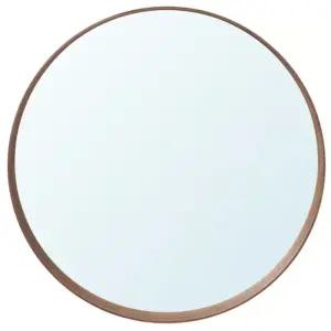 이케아 대형 거울 60cm 원형 호두나무무늬목 스톡홀름