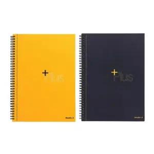 더블에이 플러스 절취 스프링노트 좌철 A4 네이비 80매 210x297mm 권 1개입) 자재