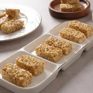 땅콩 톡톡 우리쌀 현미 강정 500g / 아몬드 강정 / 개별포장 / 과자 간식 대용량 옛날과자 한과 쌀과자