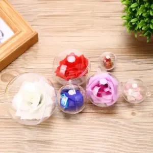 아크릴구 투명 투명캡슐 6cm 플라스틱볼 6p세트 플라스틱공 아크릴공 아크릴구 투명공