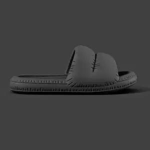 층간소음 통굽 쿠션 슬리퍼 남성용 블랙 275~280 (WFJVUP2)