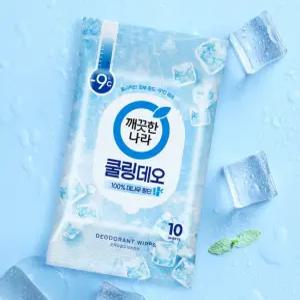 클링 데오 데오티슈 페이스 시트 땀 얼굴 땀냄새제 쿨링티슈 10p 2개